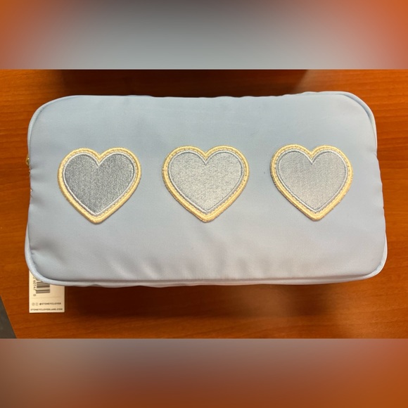 Stoney Clover Lane Handbags - Stoney Clover Periwinkle Small with Heart Patches